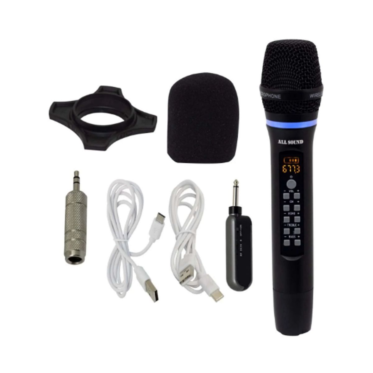 ALL SOUND - Micrófono Inalámbrico UHF con Bluetooth MB-L6 ALL SOUND