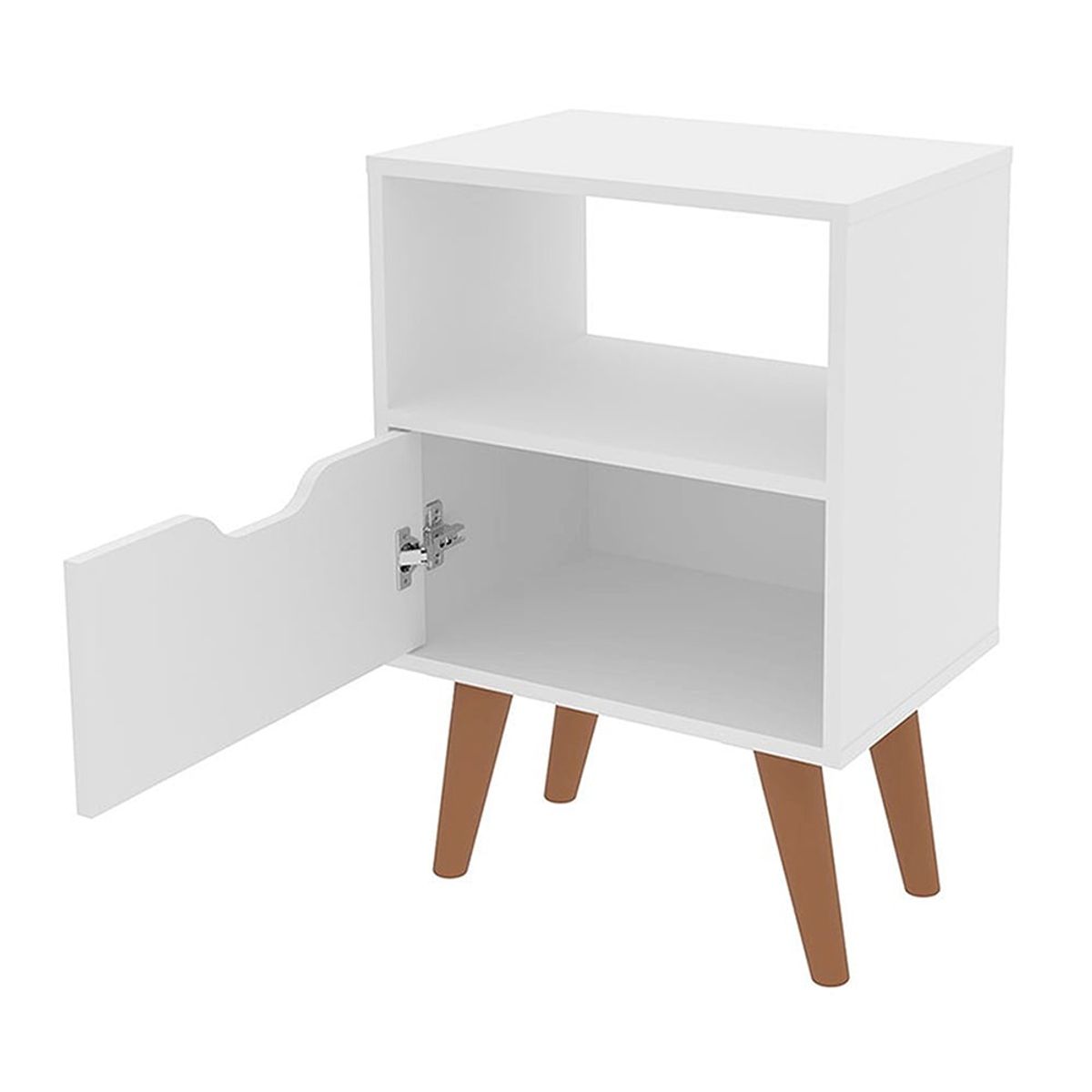 2020 HOME PERU - Velador con una puerta Essen - Blanca