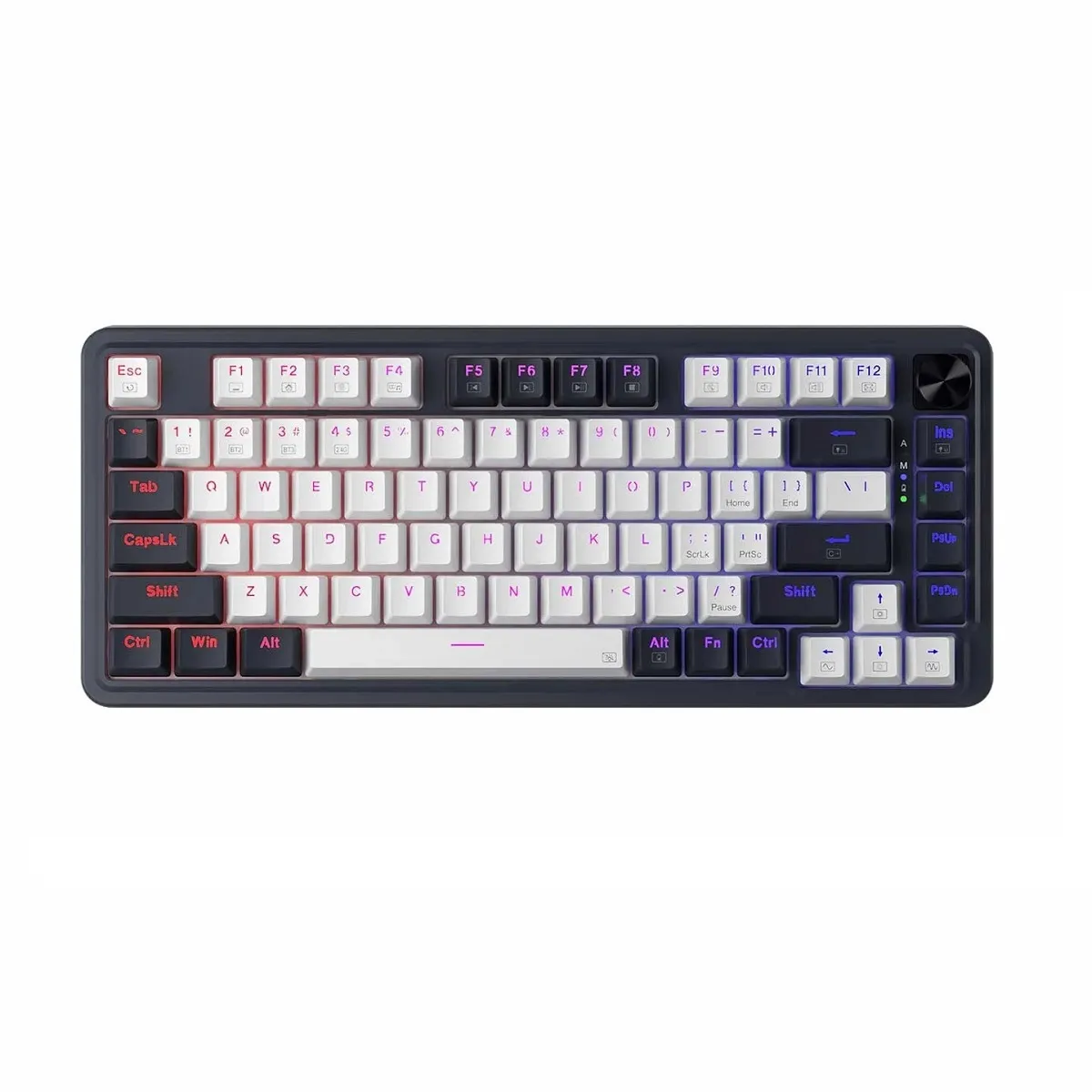 REDRAGON - Redragon - Teclado Ucal Pro K673WB 75% Wireless WhiteBlack
