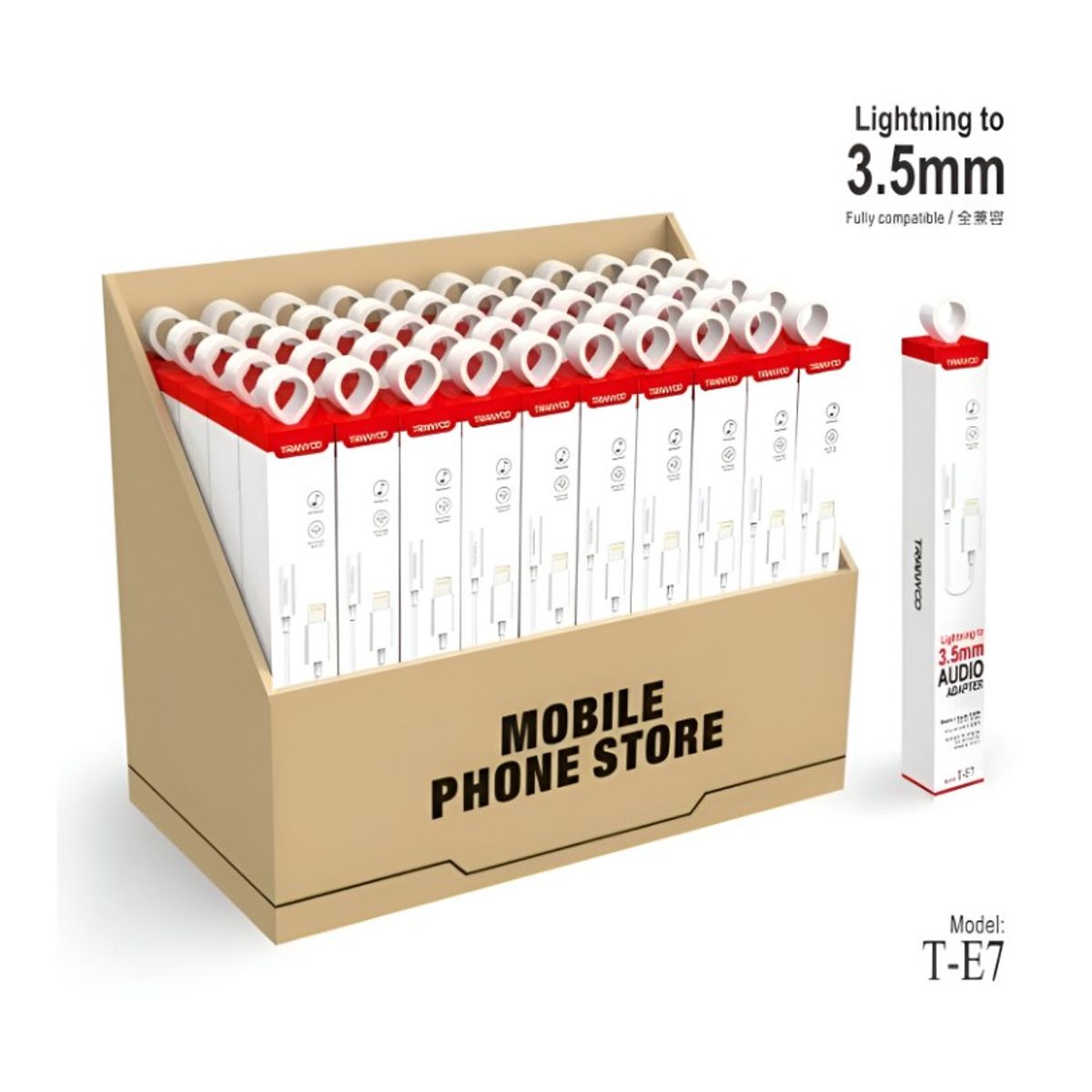 SEISA - Cable De Audio - Adaptador Lightning - 35mm Aux - Para Iphone SEISA