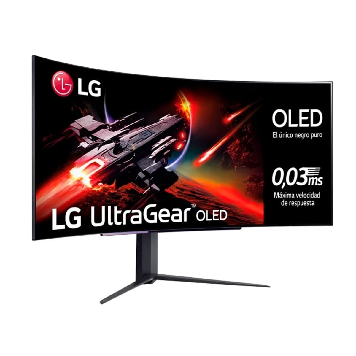 LG - Monitor Gaming LG 445 UltraGear 45GR95QE-B Curva 800R 3440x1400 OLED