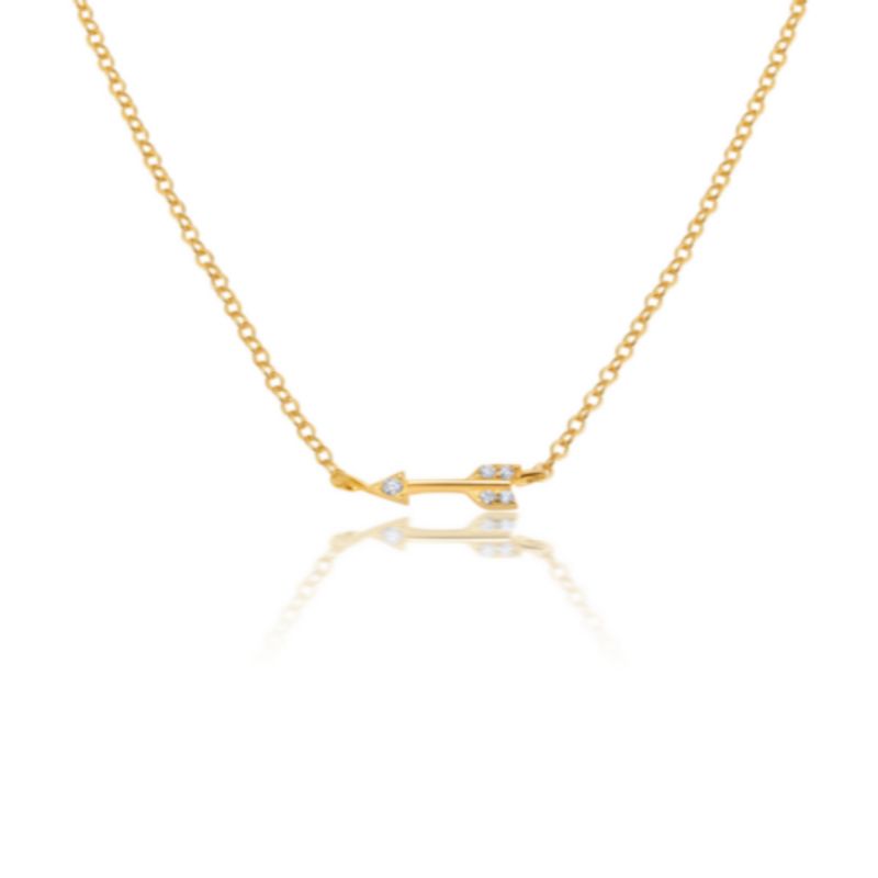 CRISLU - Collar con flecha pequeña - C de CRISLU -