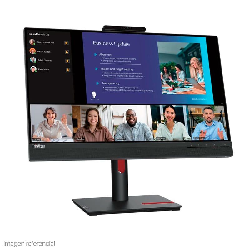 LENOVO - Monitor Lenovo ThinkVision T24v-30 238 1920x1080 WLED IPS HDMI DP VGA.