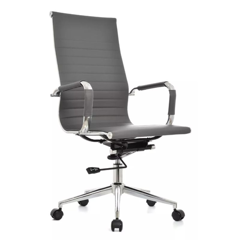 OFIDEAS - Silla De Oficina Presidencial Boss Araña Gris Ofideas