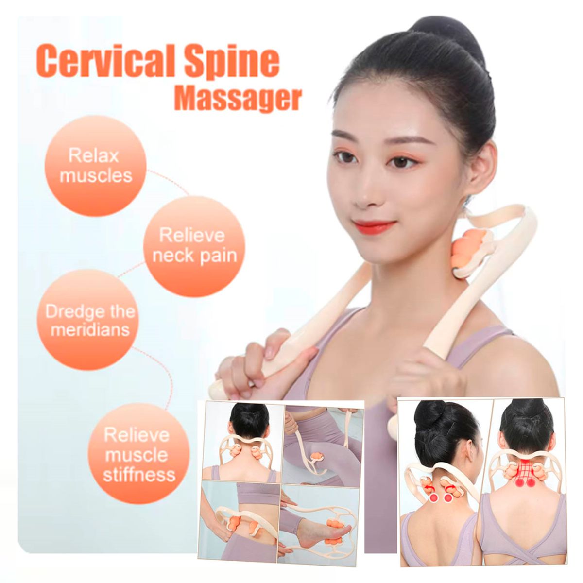 GENERICO - Masajeador de Tejido Profundo Rodillo Multifuncional