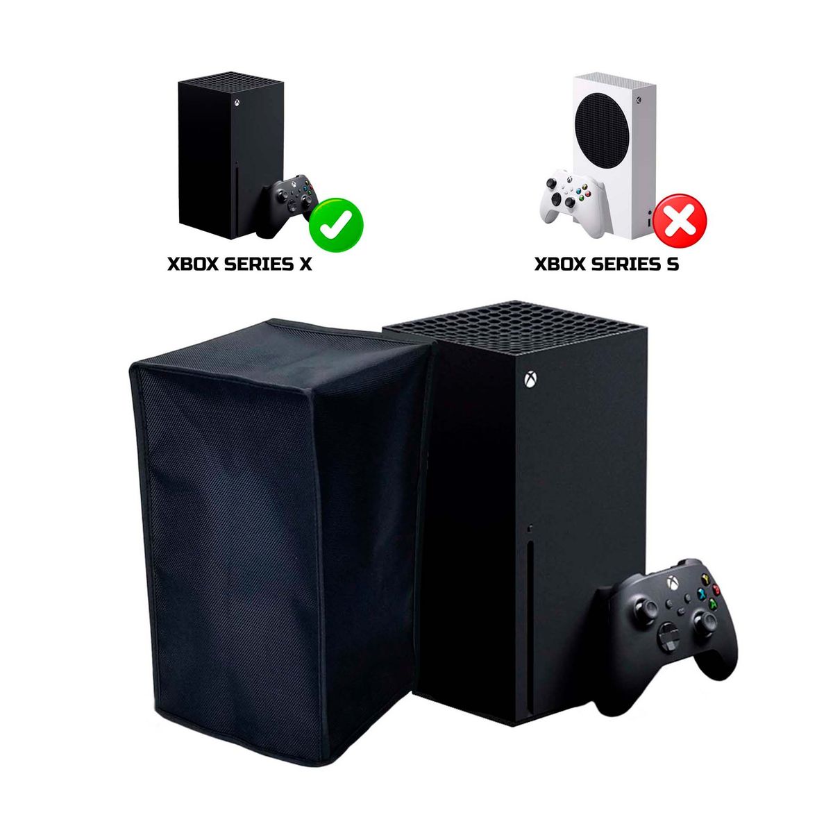 GENERICO - Funda Protector Antipolvo Compatible Xbox Series X