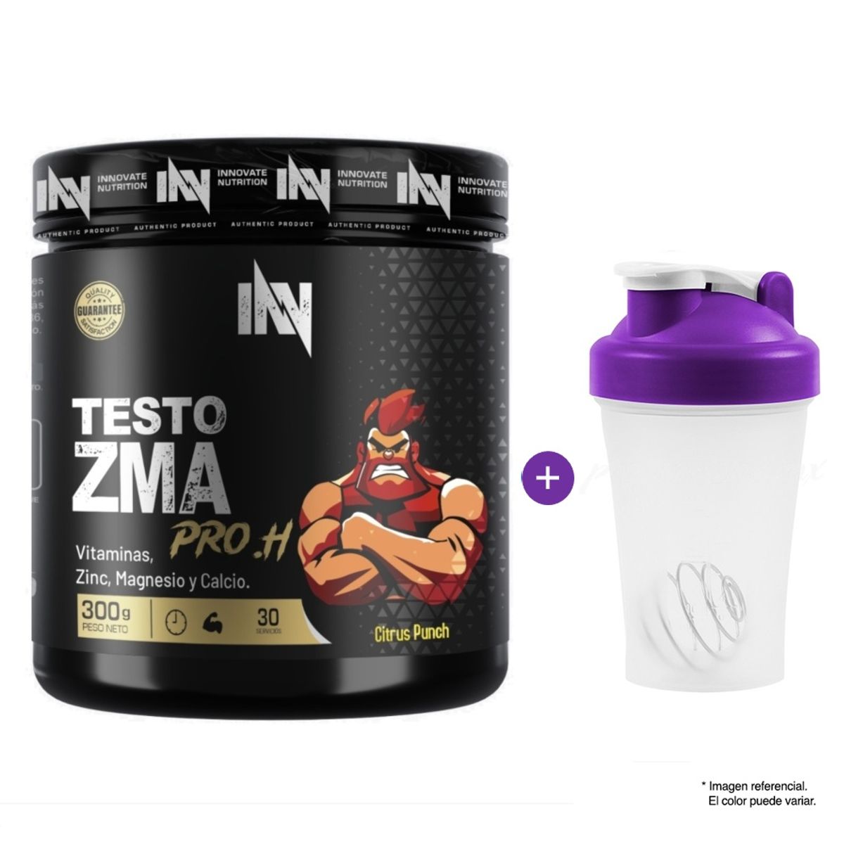 INN INNOVATE NUTRITION - ZMA PROH ONE 300GR CITRUS PUNCH MÁS SHAKER