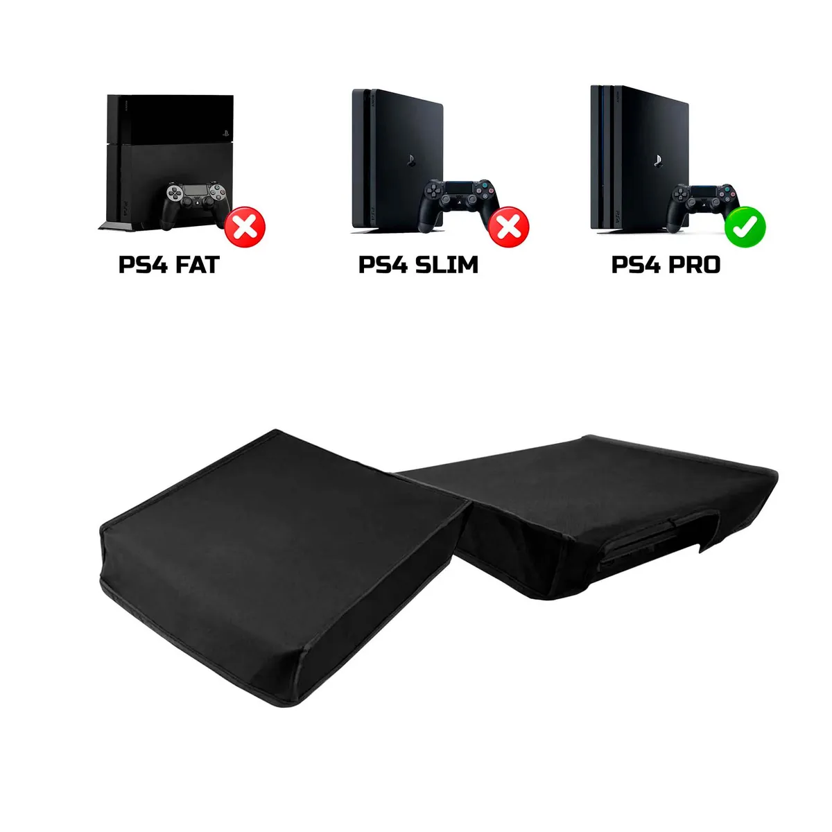 GENERICO - Funda Protector Antipolvo Compatible Ps4 Pro