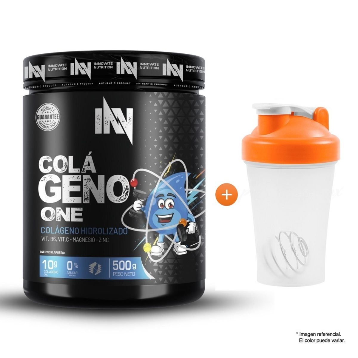 INN INNOVATE NUTRITION - COLÁGENO ONE 500 GR INN FRUIT PUNCH + SHAKER