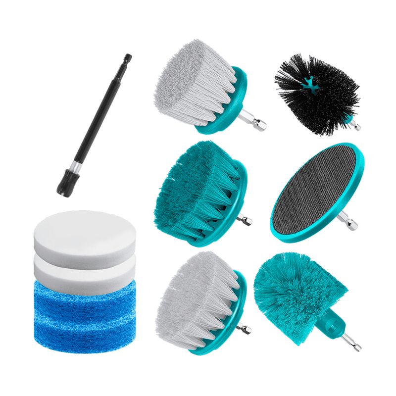 TOTAL TOOLS - Set de escobillas para taladro 11 piezas Total