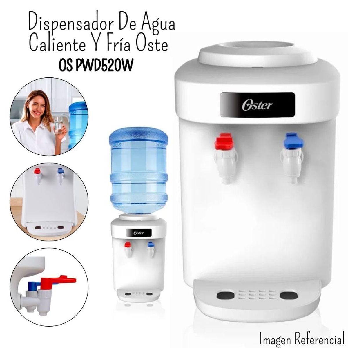OSTER - Dispensador de Agua de Mesa Oster 20Lt - Blanco