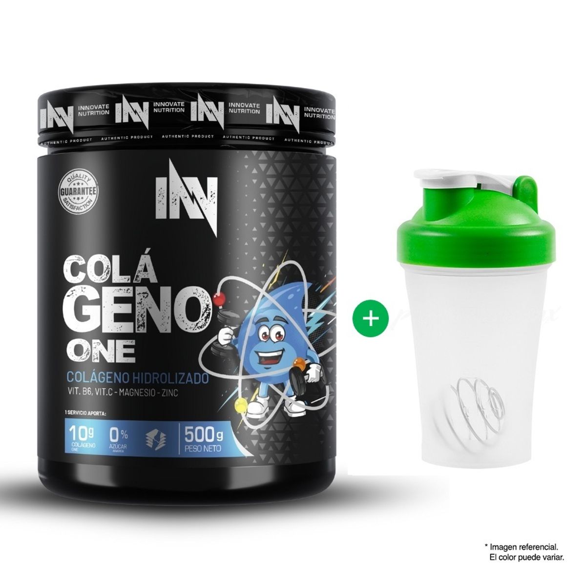 INN INNOVATE NUTRITION - COLÁGENO ONE 500 GR MORA + SHAKER