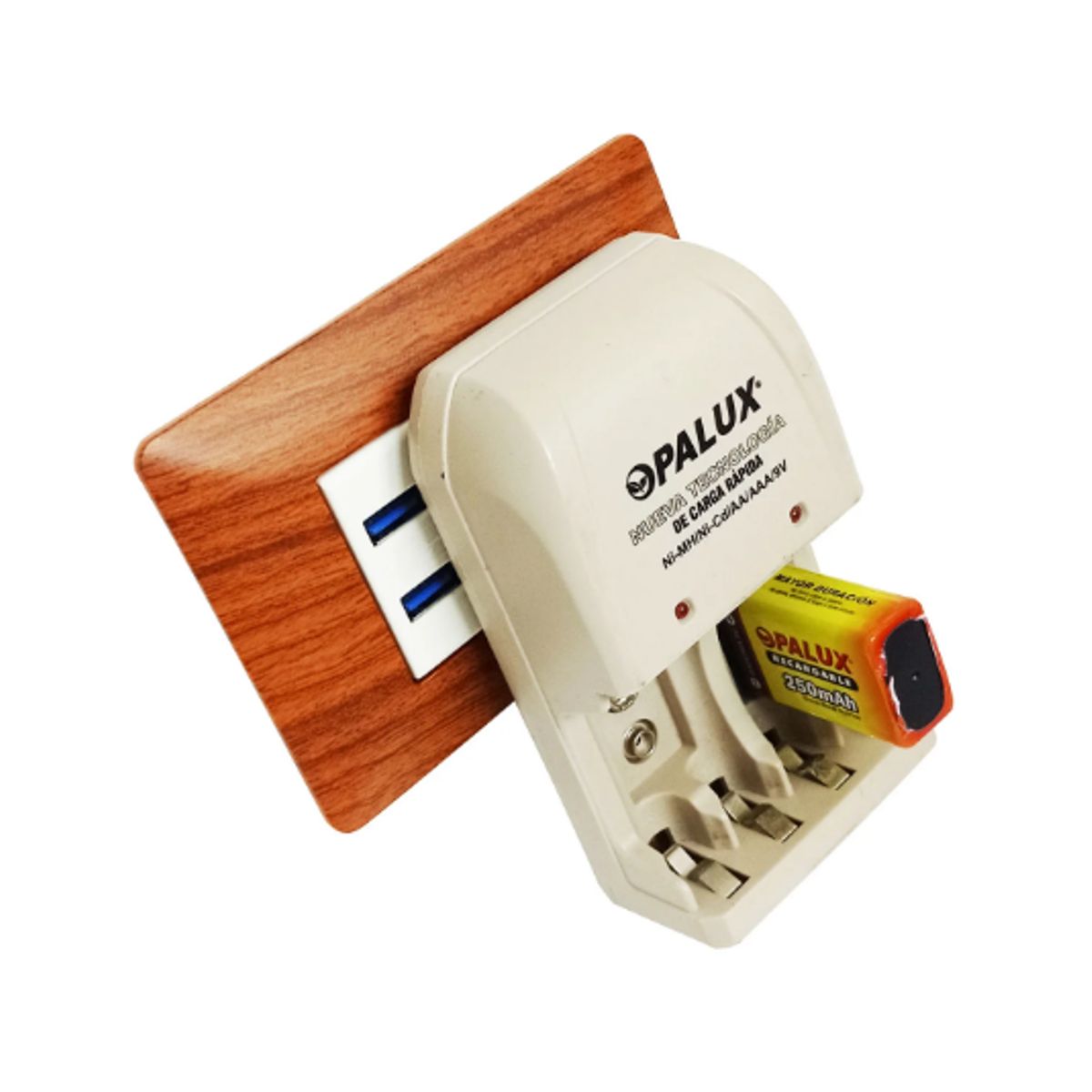 OPALUX - Batería Recargable 9V 250mah DH-250-9V OPALUX