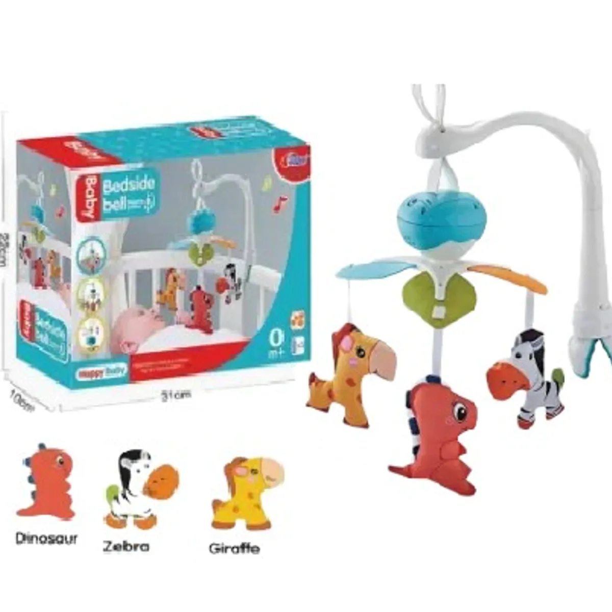 GENERICO - MOVIL PARA CUNA Y COCHES PARA BEBES- CELESTE