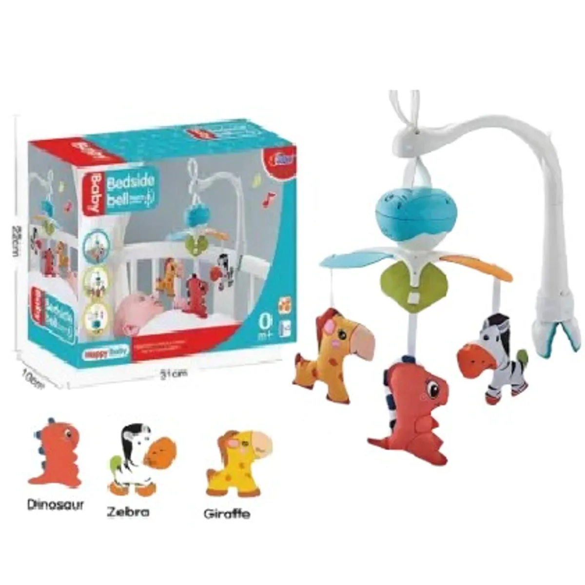 GENERICO - MOVIL PARA CUNA Y COCHES PARA BEBES- CELESTE