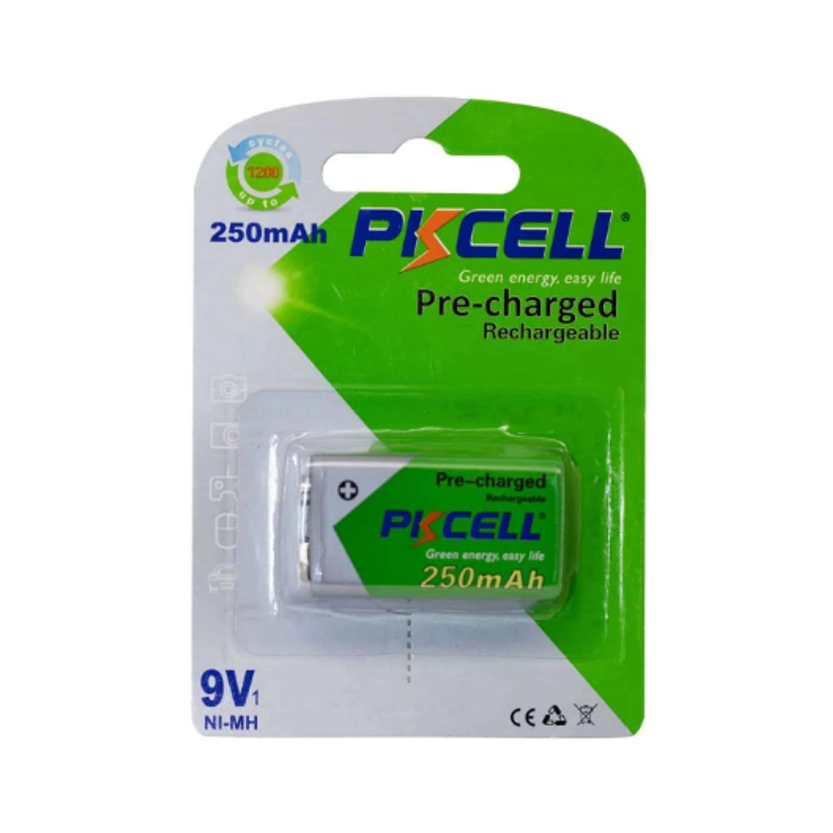 GENERICO - Batería Recargable 9V NIMH250MAH PKCELL