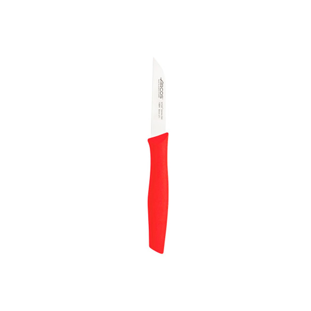 DUSSEL - Pack tabla cortar 25x35x1 cm  con cuchillo pelador 8 cm rojo