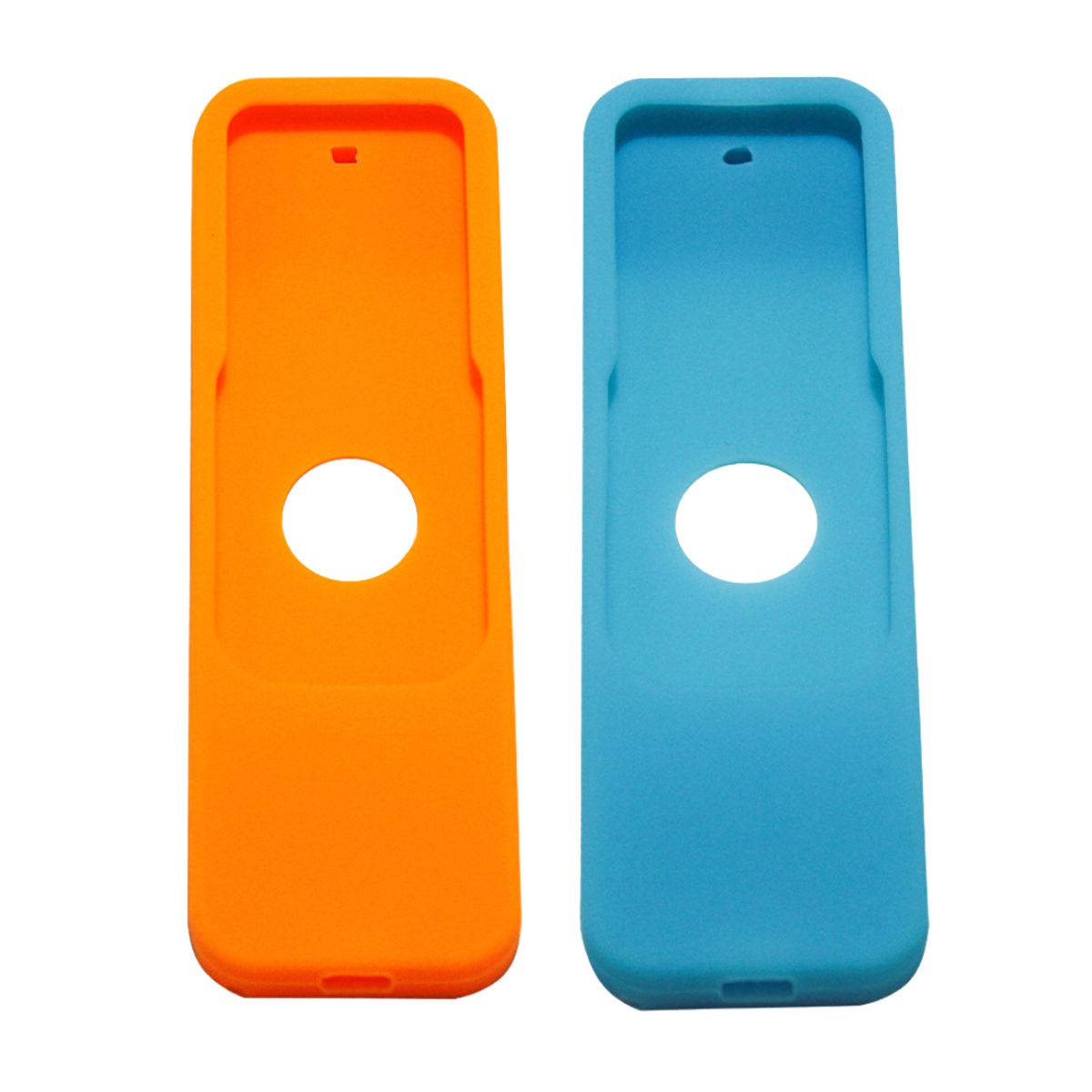 KAST PE - Pack 2 Fundas de Silicona Antigolpes para Apple TV - Naranja y Celeste