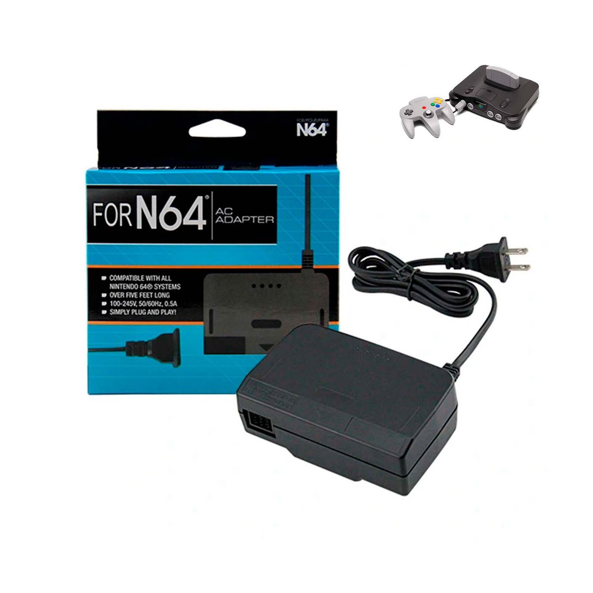 GENERICO - Fuente De Poder Multivoltaje Compatible: Nintendo 64