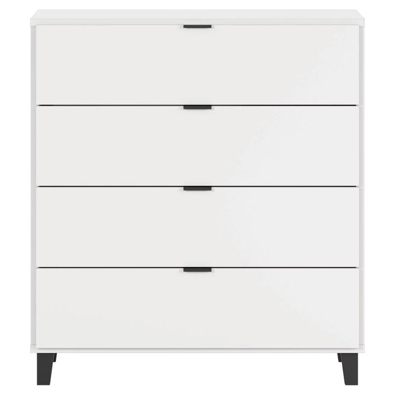 TU MESITA - Cómoda Clásica Mirasol color Blanco 4 cajones TU MESITA