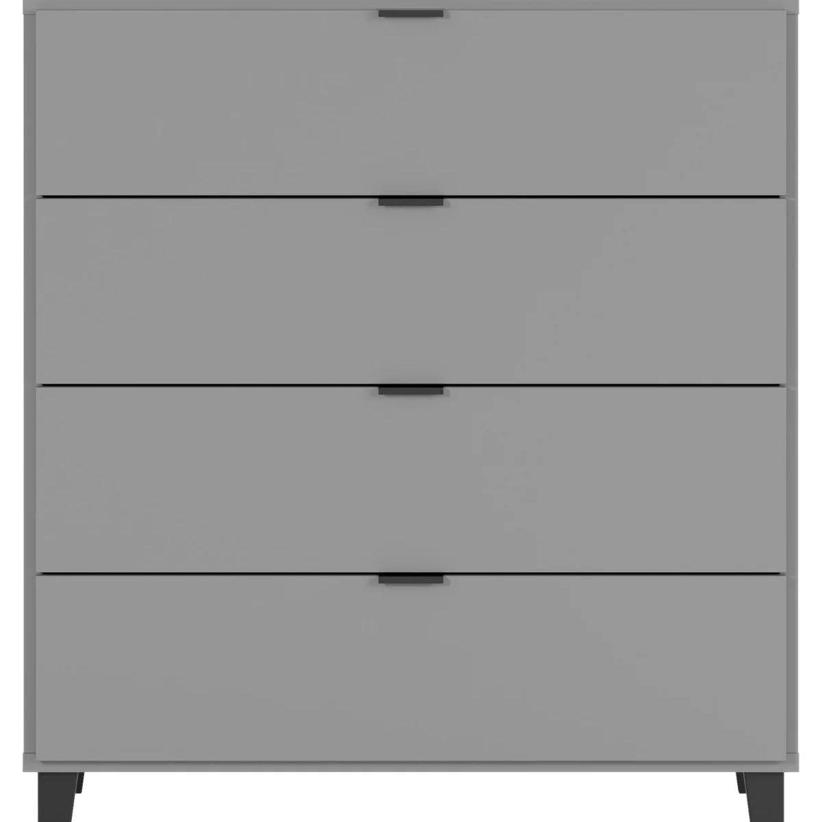 TU MESITA - Cómoda Clásica Mirasol color Gris 4 cajones TU MESITA