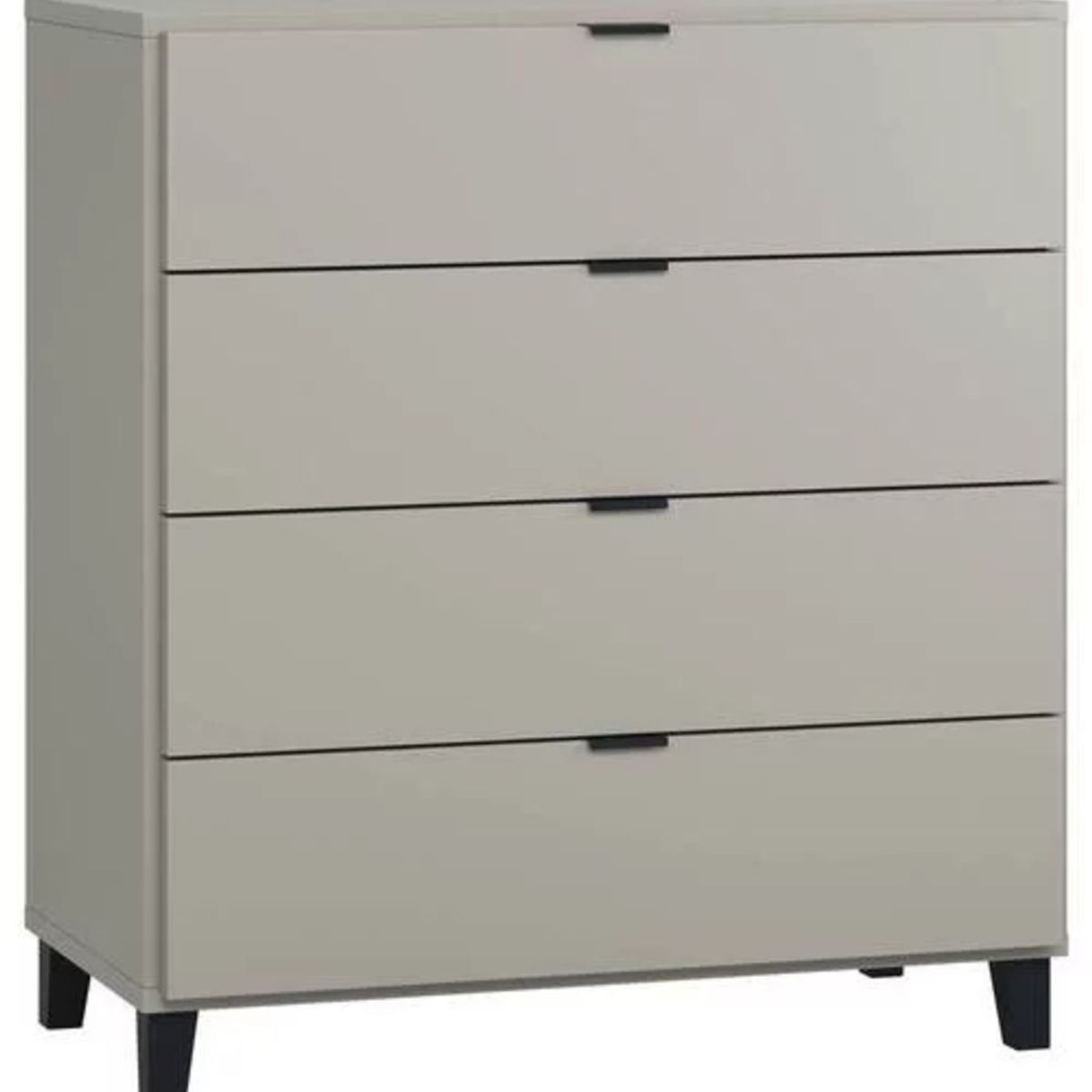 TU MESITA - Cómoda Clásica Mirasol color Gris 4 cajones TU MESITA