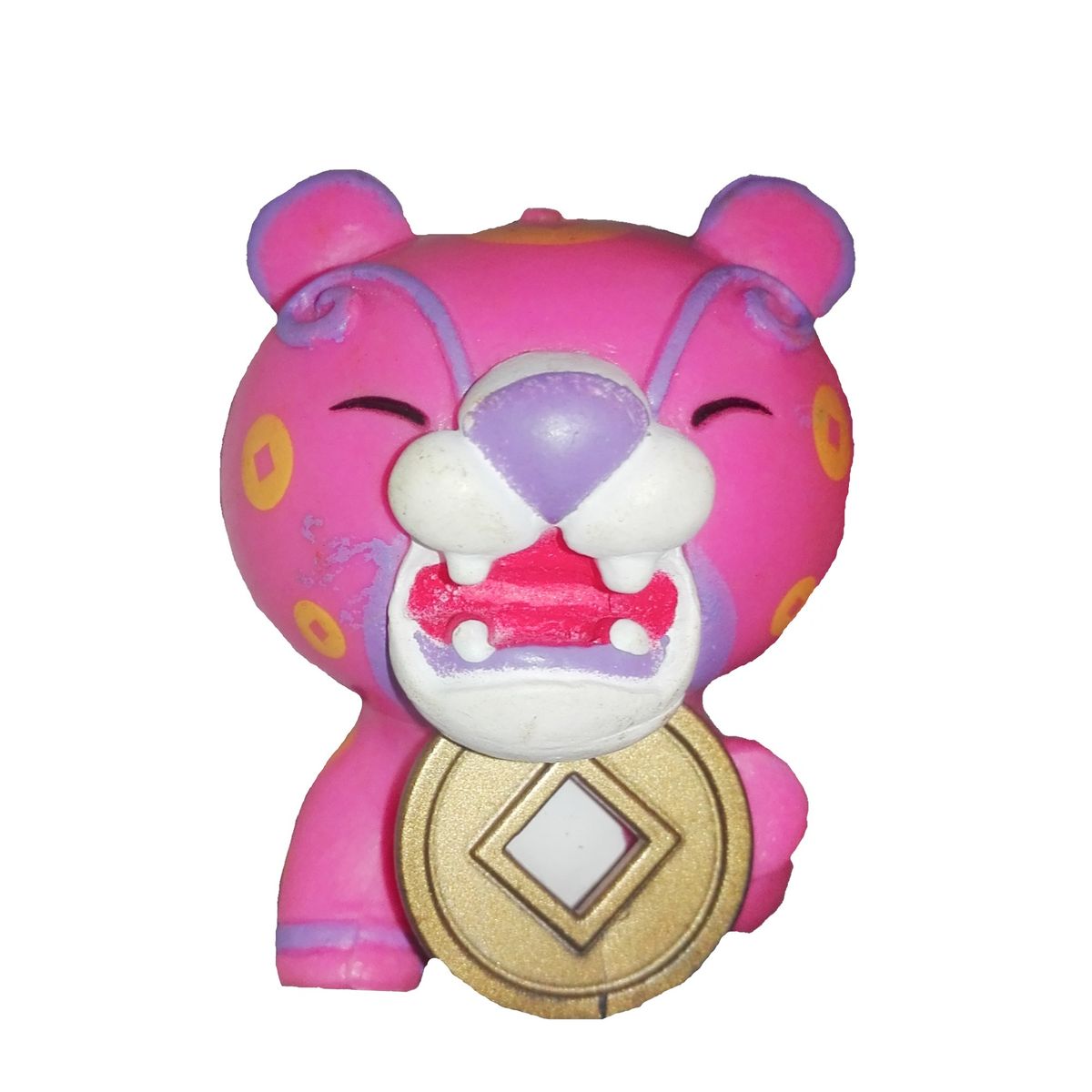 GENERICO - Set Llaveros Mitologia China Dragon Genbu Qilin Leopardo Leon Foo 4pza