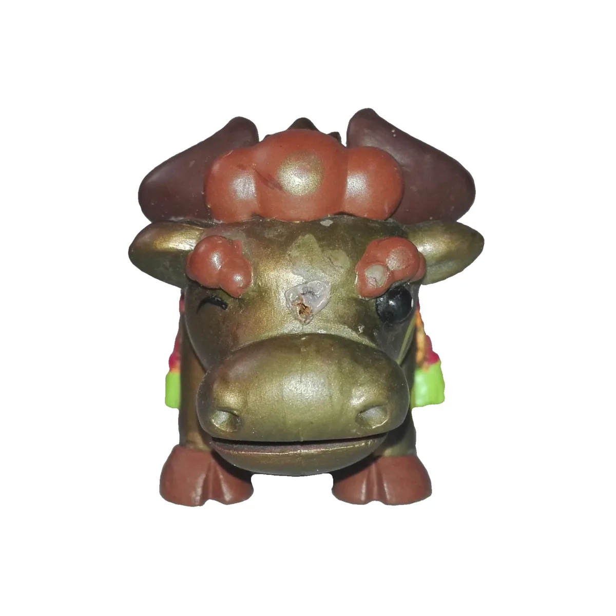 GENERICO - Llaveros Duo Amuleto Abundancia 2pza Buey Niu y Dragon Genbu