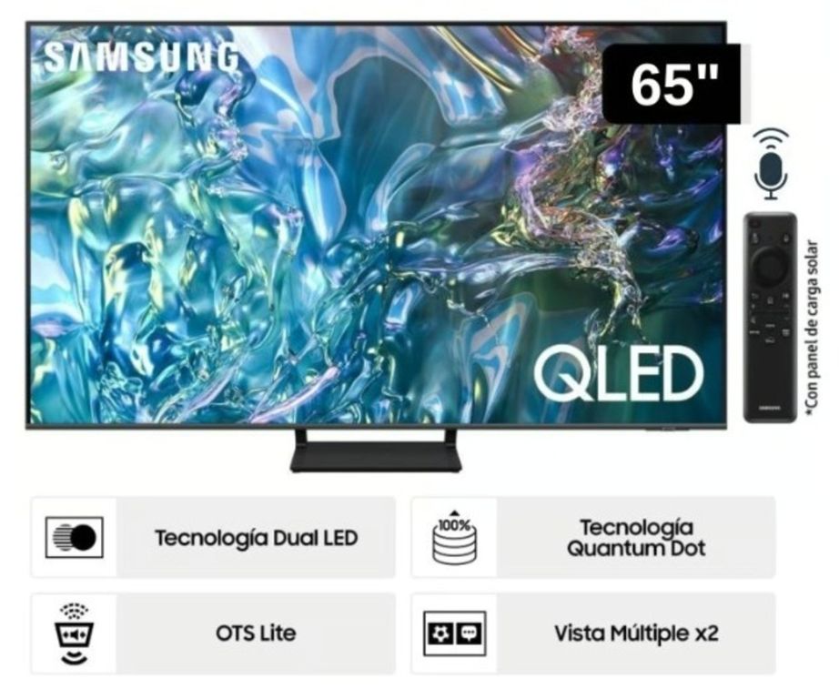 Televisor Samsung 65 QLED 4K Q65D Tizen OS Smart TV 2024 SAMSUNG ...