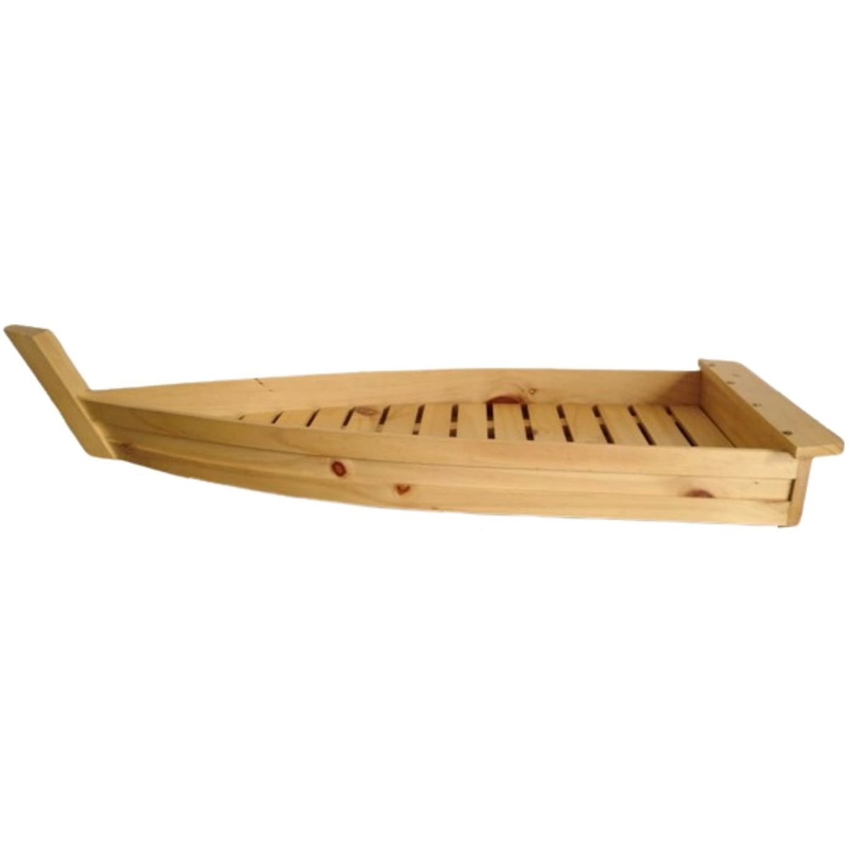 GENERICO - Barco Titanic de madera tipo bandeja en madera suchi comida marina