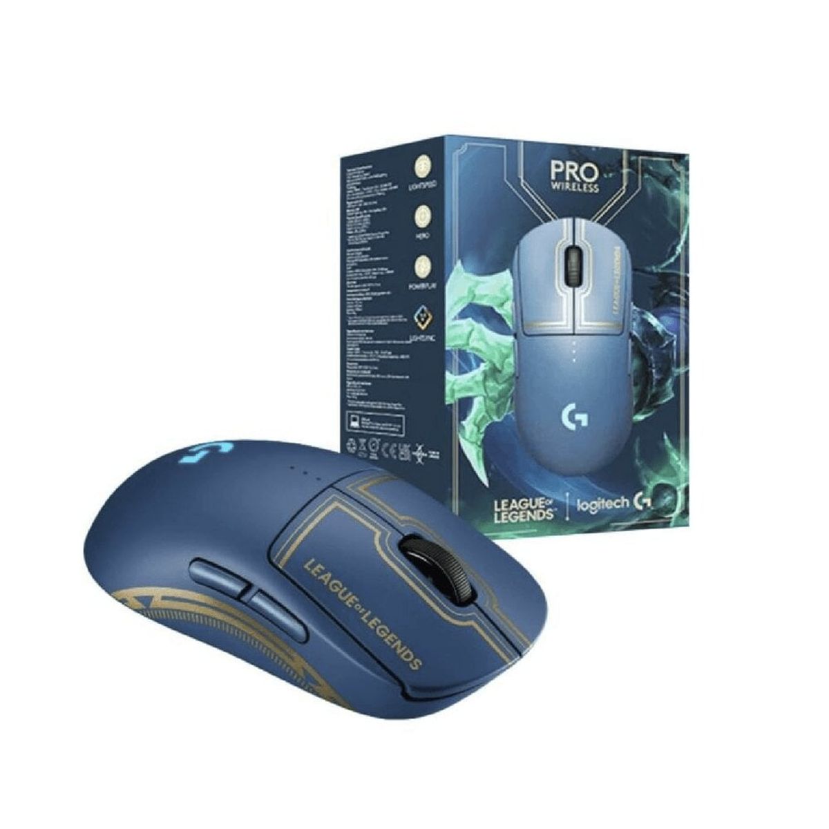 LOGITECH - MOUSE LOGITECH G PRO LOL 2 LIGHTSPEED (910-006450)