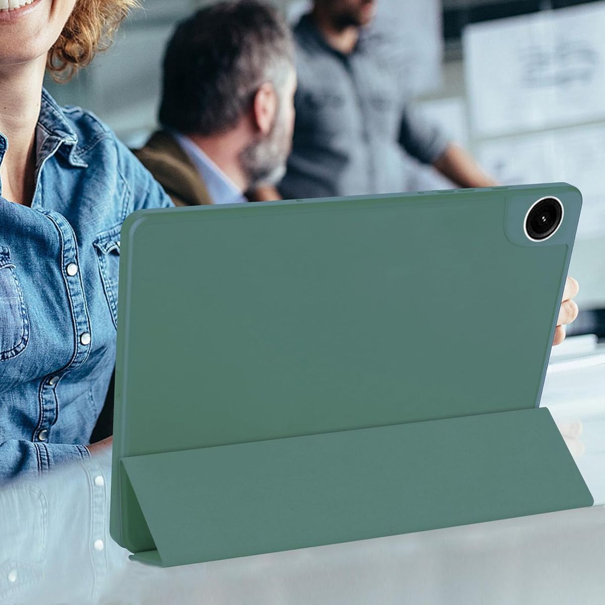 FUNDAANTIGOLPES - Funda Smart con Porta Lapiz para Tablet Samsung tab A9 plus 11 Verde