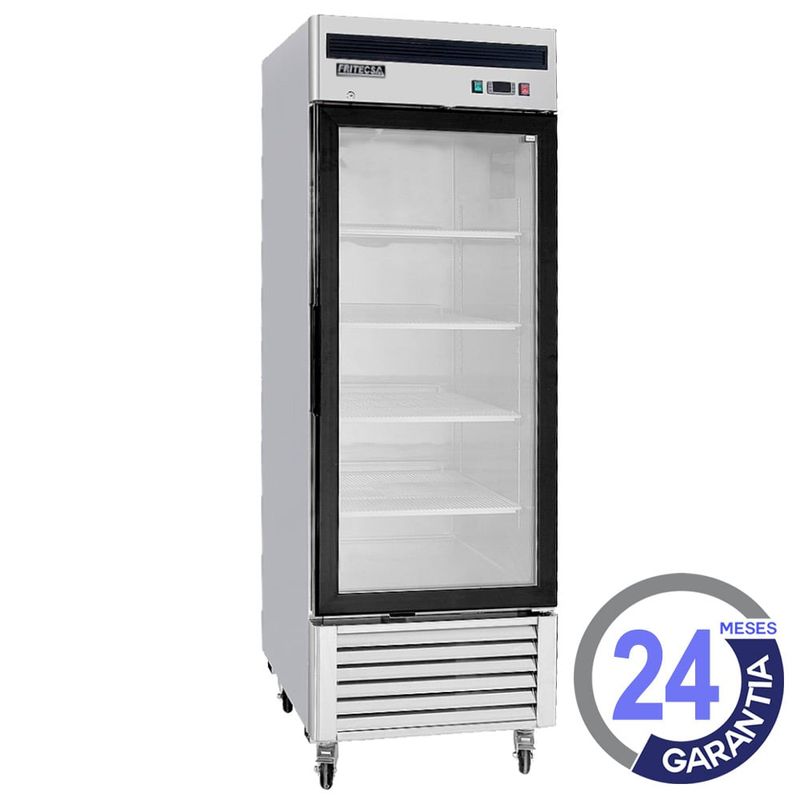 FRITECSA - Visicooler Freezer Industrial Acero Inoxidable 1 Puerta De Vidrio