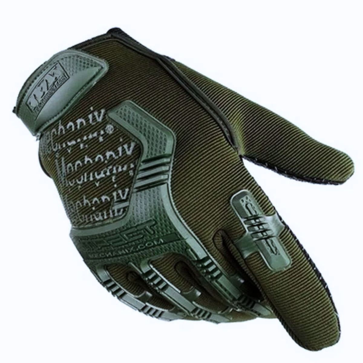GENERICO - Guantes de moto Longin con nudillos en verde Talla XL