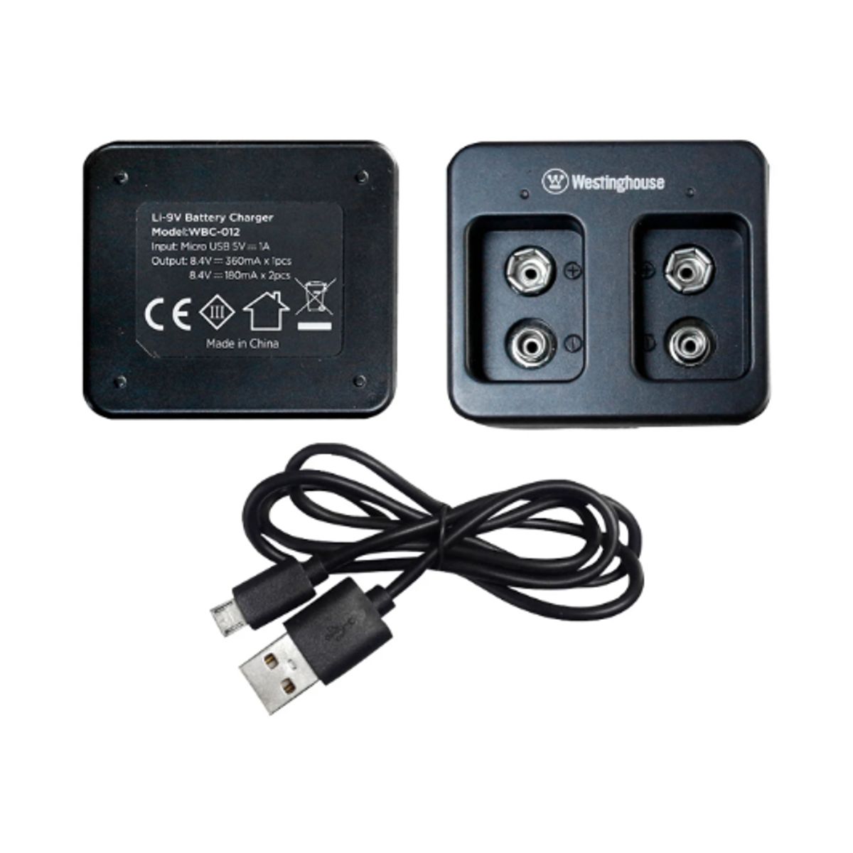 WESTINGHOUSE - Cargador de Batería Recargable 9V WBC-012-DB WESTINGHOUSE