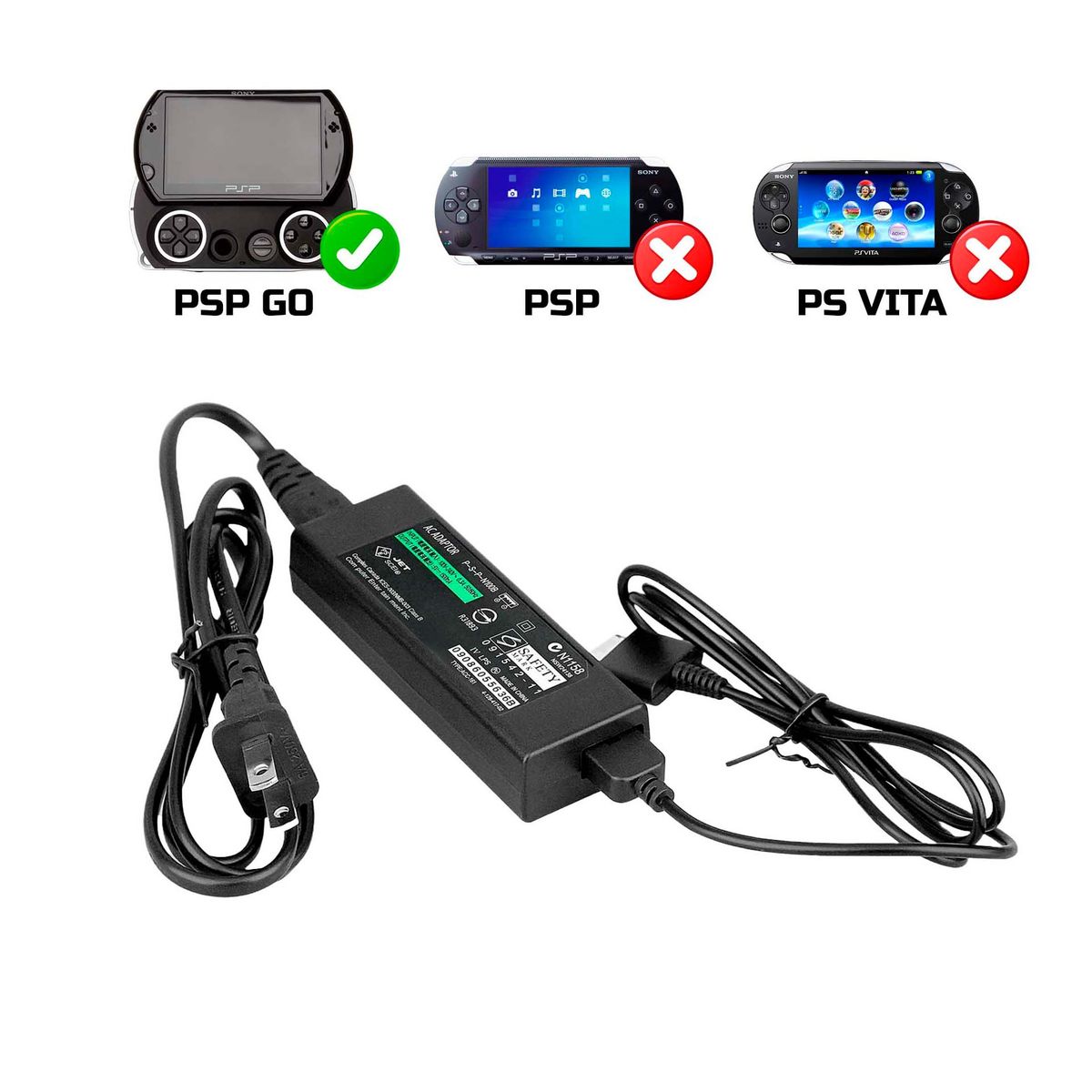 GENERICO - Fuente De Poder Multivoltaje Compatible Para Psp Go