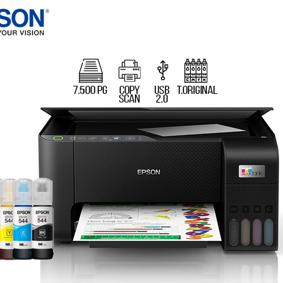 EPSON - Impresora Multifuncional Epson EcoTank L3210.