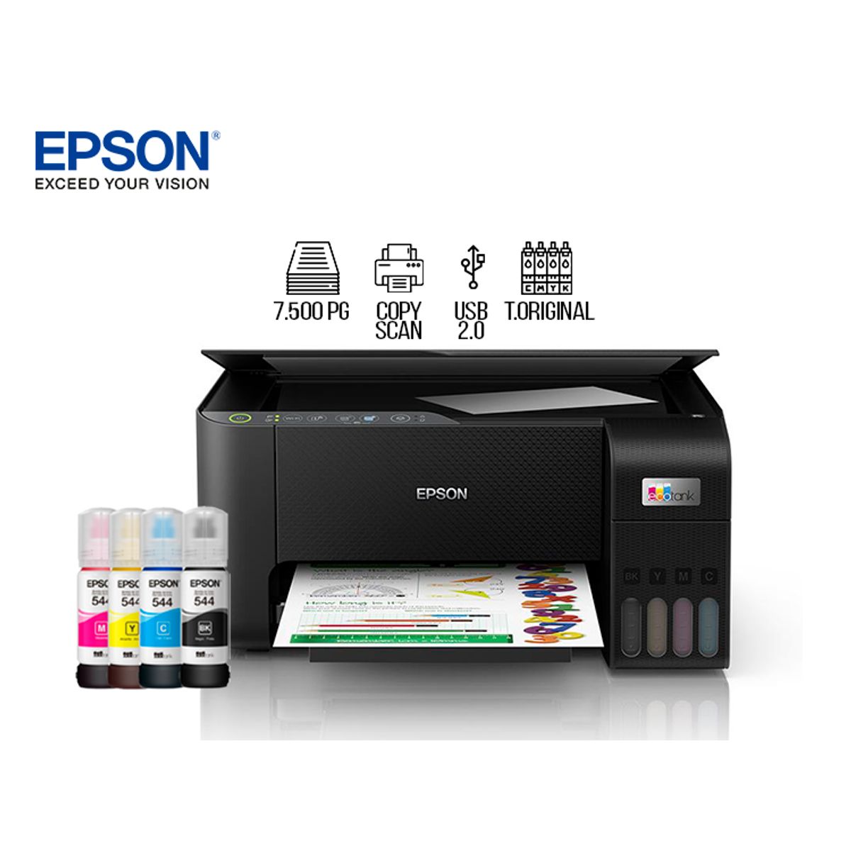 EPSON - Impresora Multifuncional Epson EcoTank L3210.