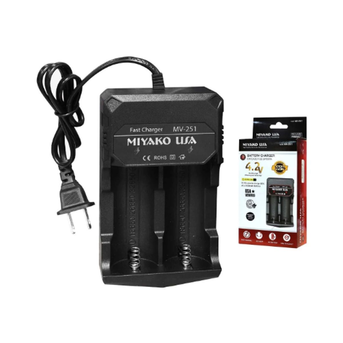 MIYAKO - Cargador de Baterías de Litio 42V MV-251 MIYAKO