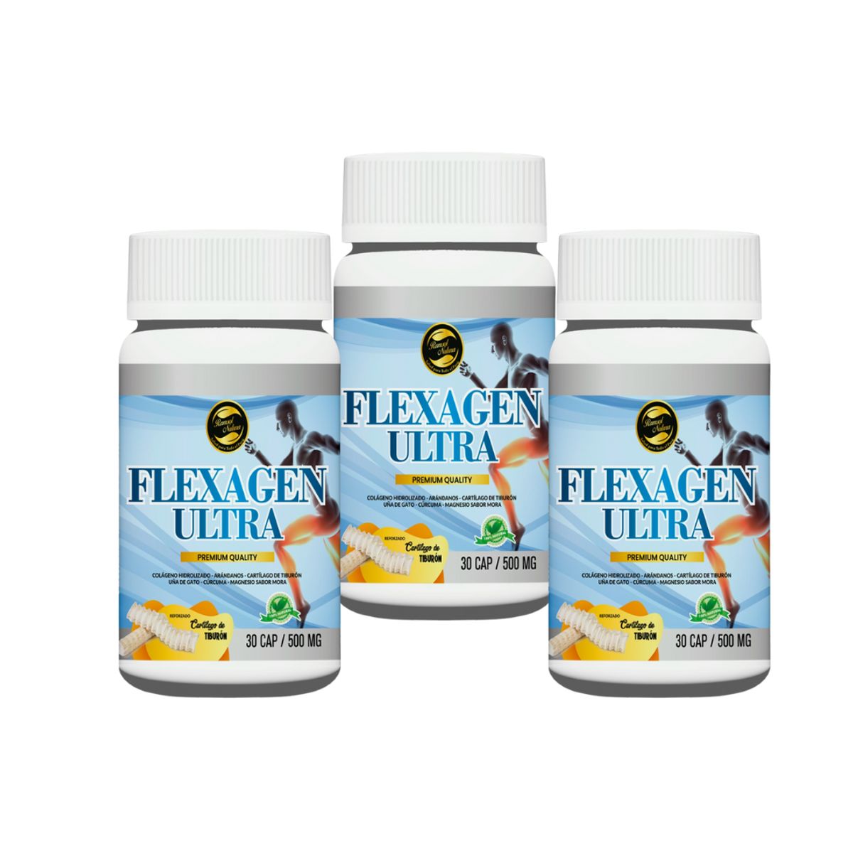 GENERICO - Colageno con Cartilago de Tiburon Pack 3x2 Flexagen Ultra