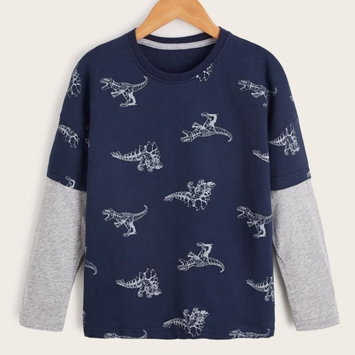 JOHN PRINCE - Tais Princess Polo manga larga con dibujos animados cuello redondo