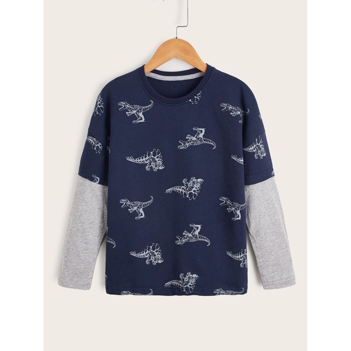 JOHN PRINCE - Tais Princess Polo manga larga con dibujos animados cuello redondo