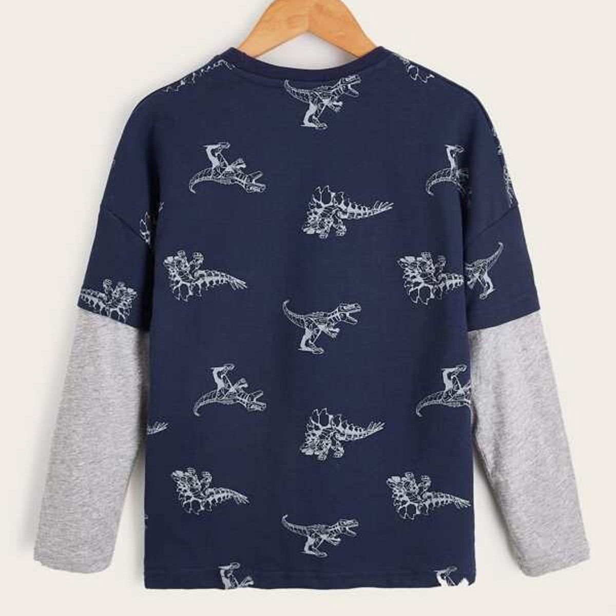 JOHN PRINCE - Tais Princess Polo manga larga con dibujos animados cuello redondo