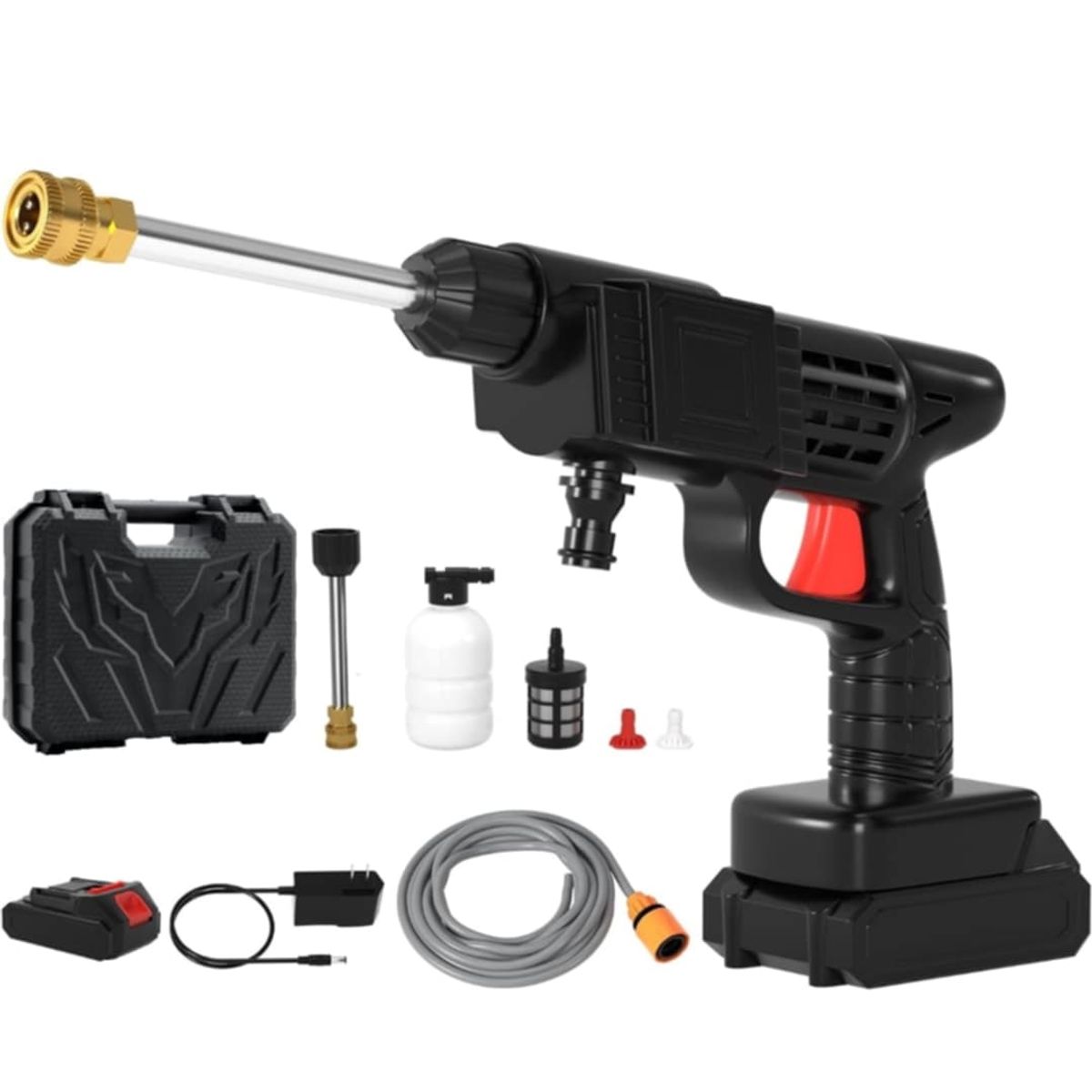 GENERICO - Pistola Hidrolavadora 90V Inalambrica Pulverizador Potente