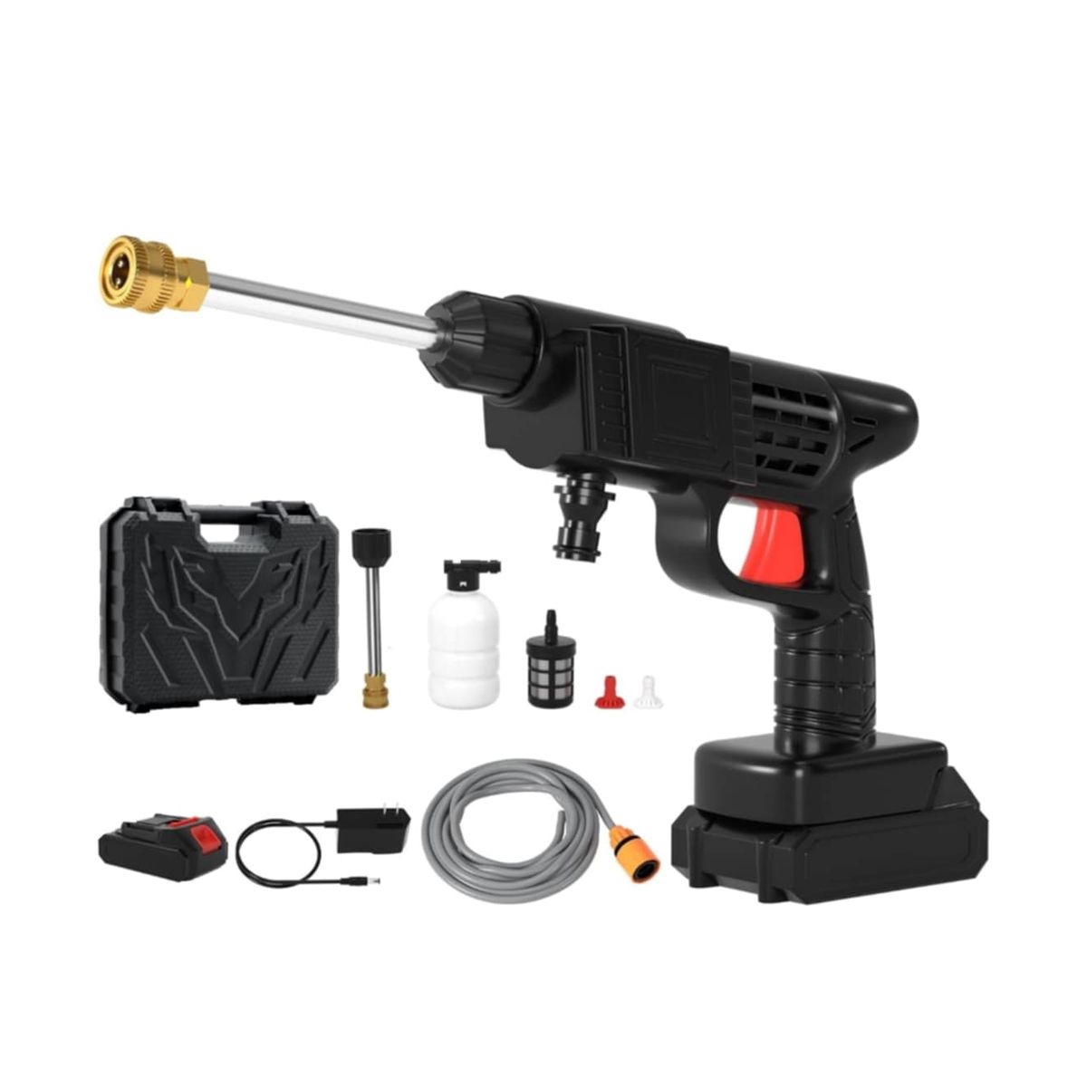 GENERICO - Pistola Hidrolavadora 90V Inalambrica Pulverizador Potente