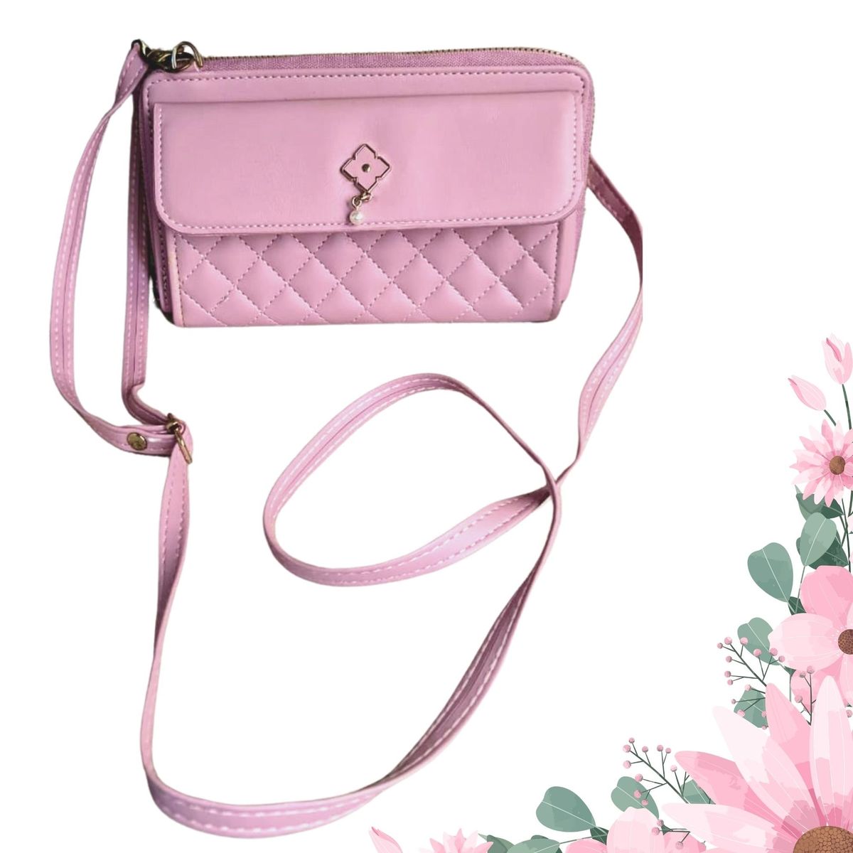 GENERICO - Cartera Para dama de Cuero PU Crossbody morral portacelular