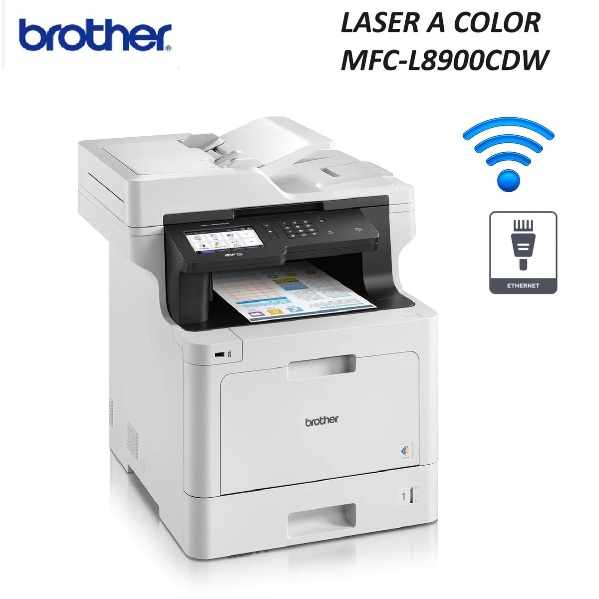 BROTHER - Impresora Láser Color Brother MFC L8900CDW Multifunción Wifi 8900
