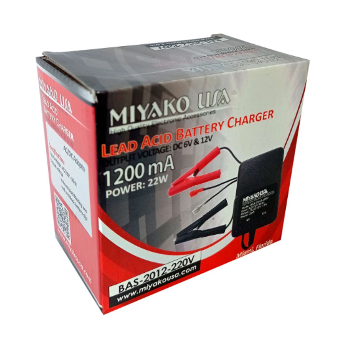 MIYAKO - Cargador de Baterías Secas BAS-2012 MIYAKO