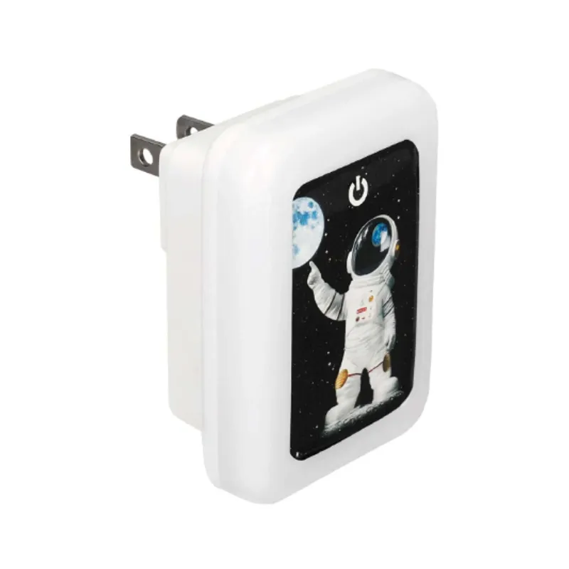 OPALUX - Cargador de Pared 2 USB con Luz Nocturna OP-G29-1 OPALUX