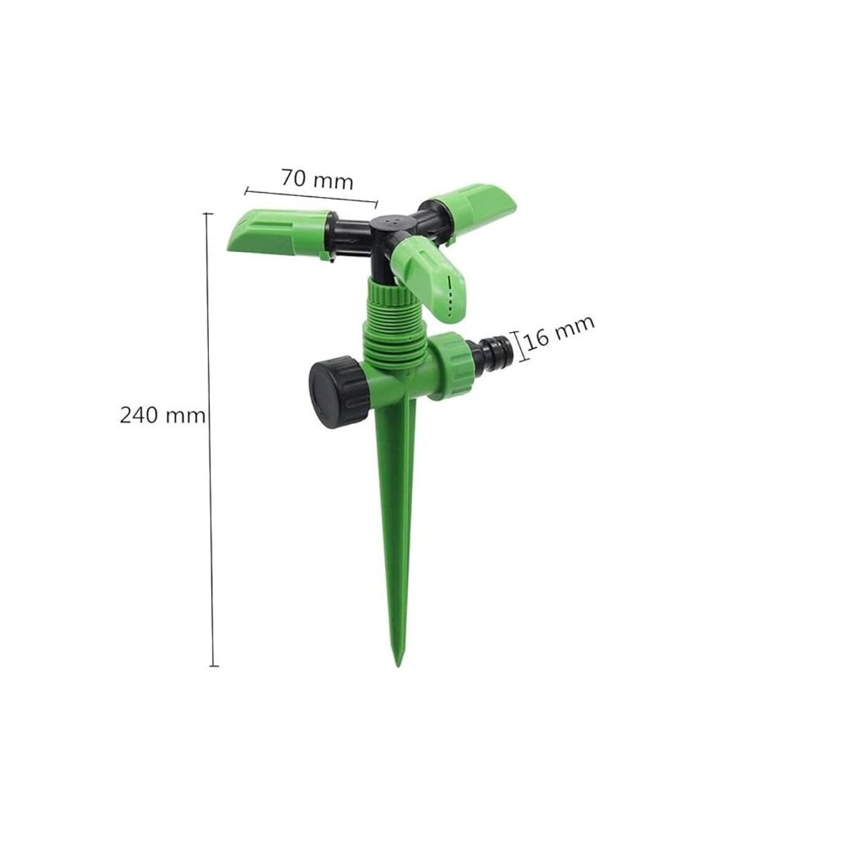 OTTOWARE - Aspersor de Riego 360° de Jardin